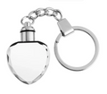 UV 3D Laser-Engraved LED Heart K5 Crystal Keychain
