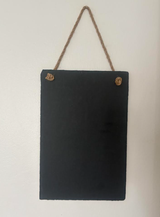 Hanging Rectangle Slate Notice Board