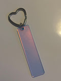 Personalised Rainbow Acrylic Keyrings
