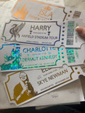 Personalised Foiled Celebration Ticket