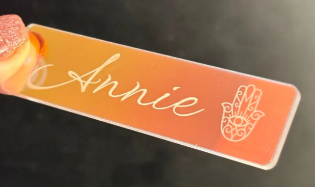 Personalised Rainbow Acrylic Keyrings
